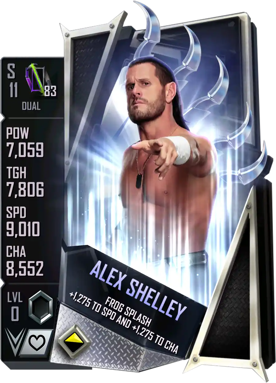 Dual, Alex Shelley, Standard Card from WWE Supercard