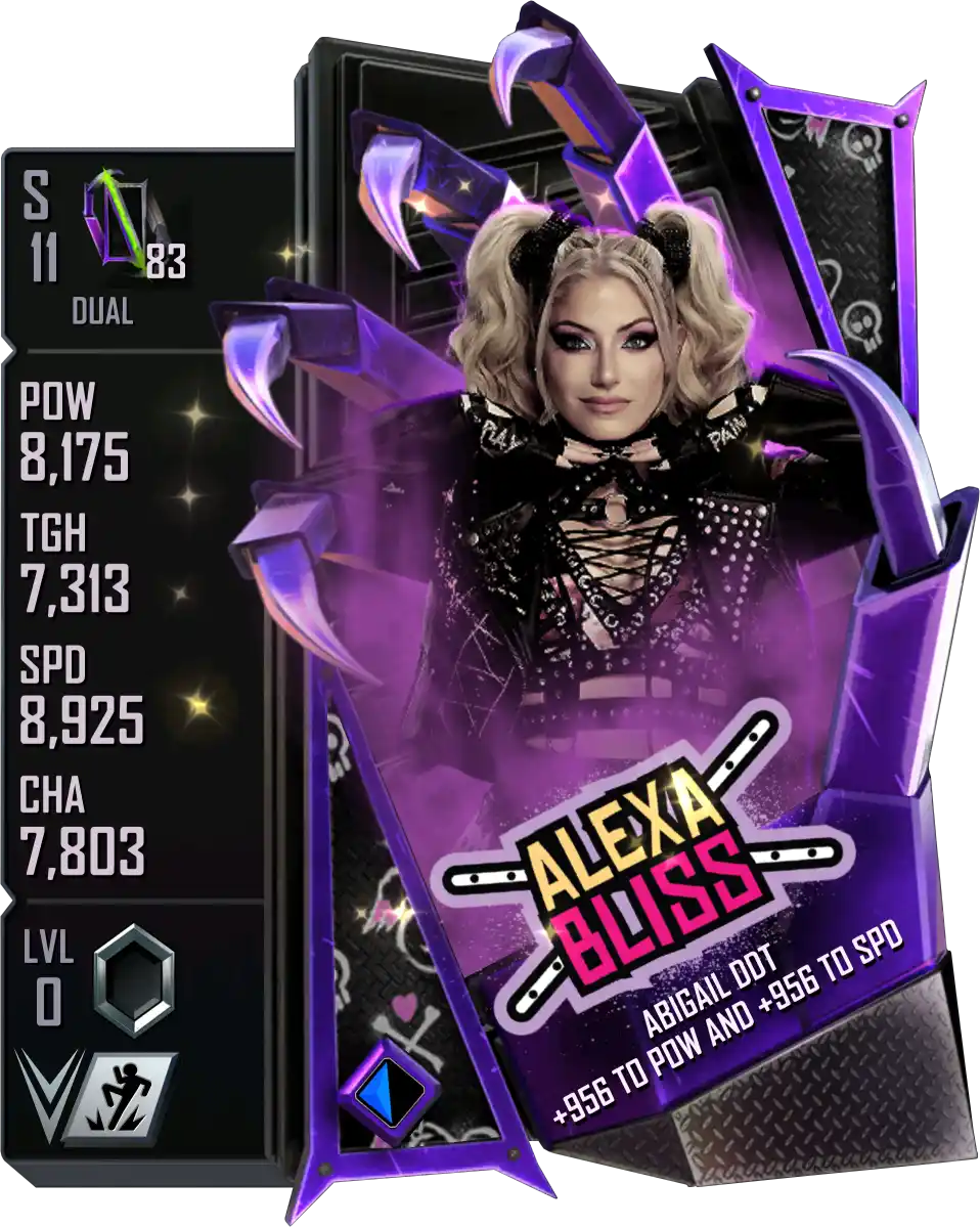 Dual, Alexa Bliss, SE (Special Edition) Flip Card from WWE Supercard