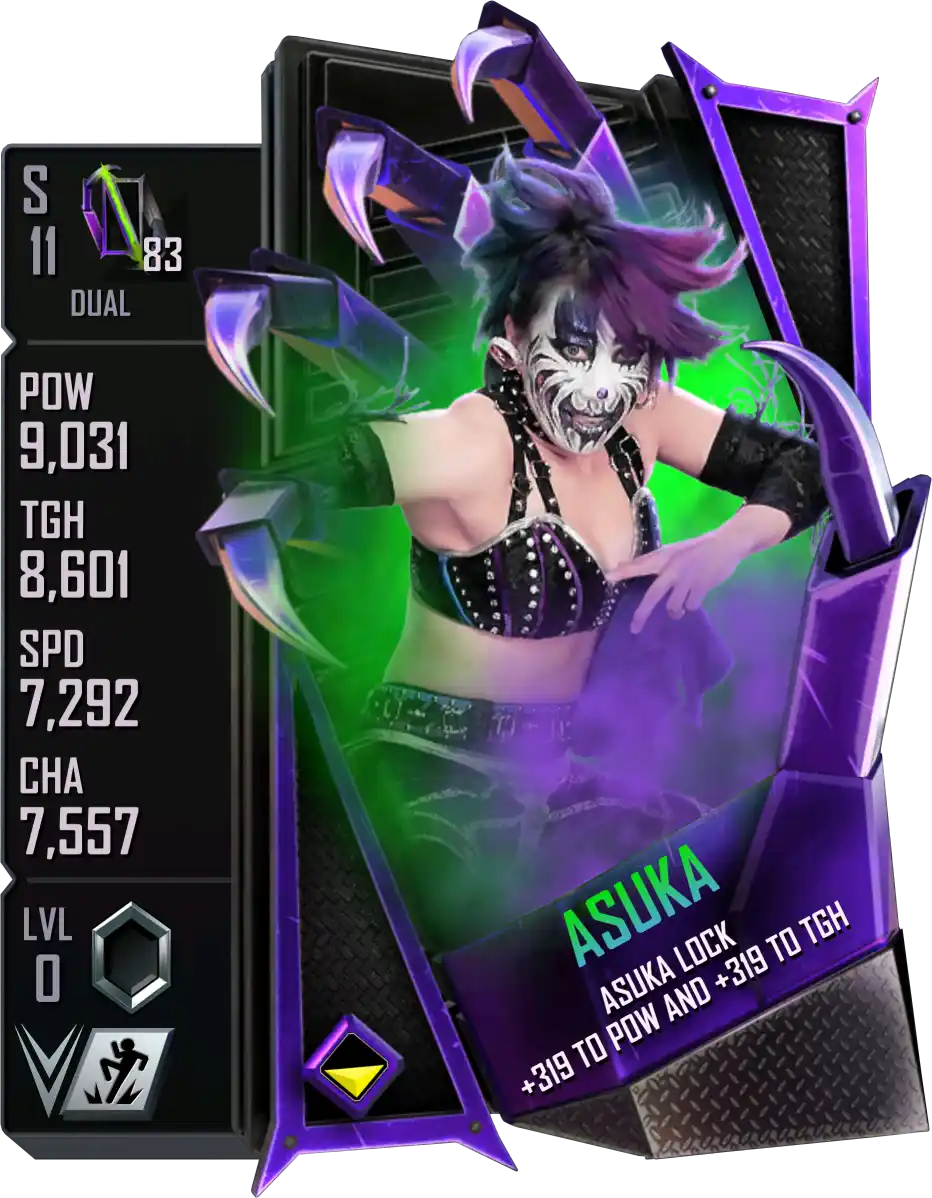 Dual, Asuka, Standard Card from WWE Supercard