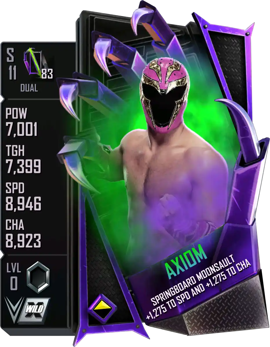 Dual, Axiom, Standard Card from WWE Supercard