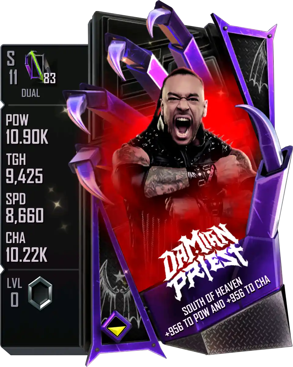 Dual, Damian Priest, SE (Special Edition) Flip Card from WWE Supercard