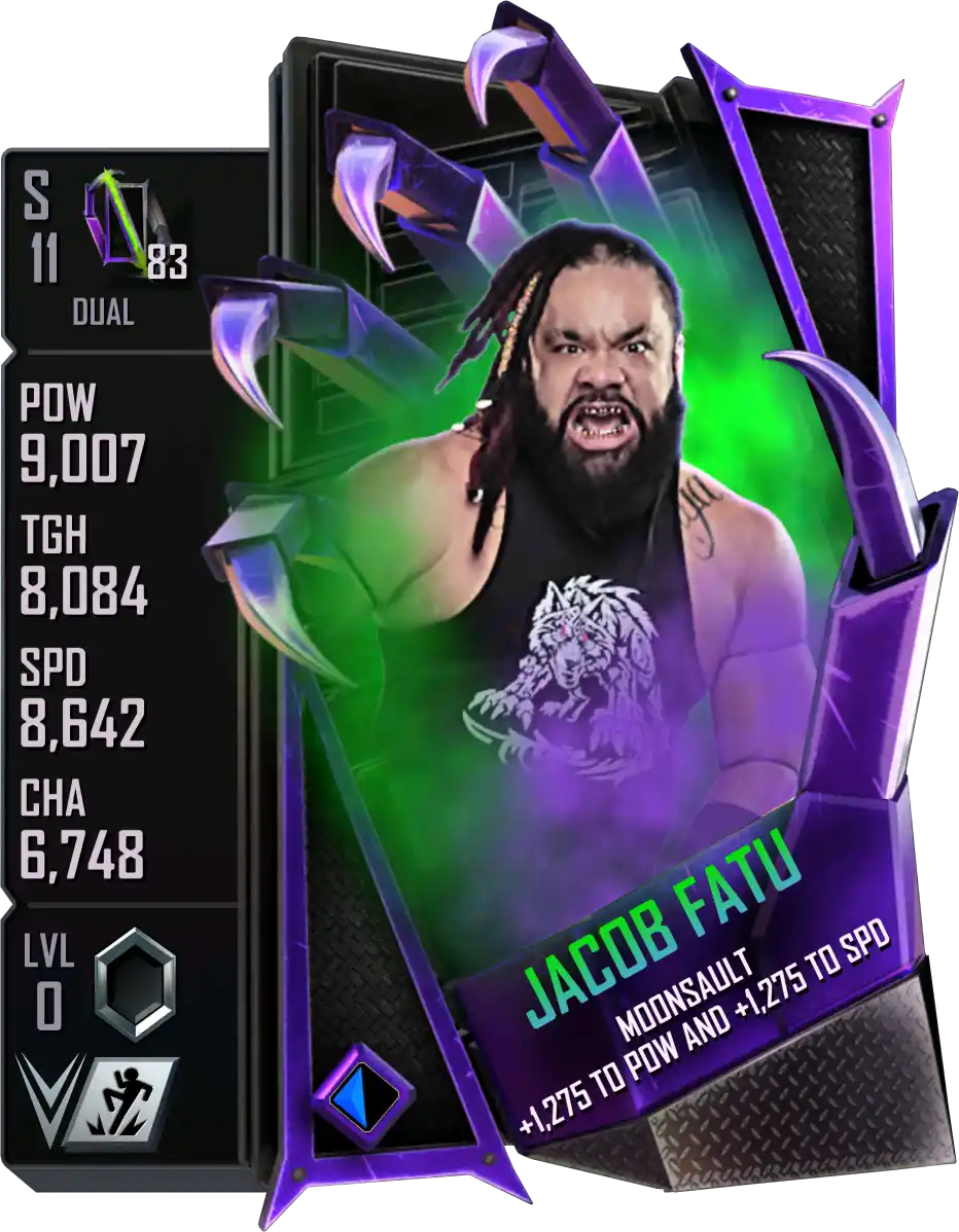 Dual, Jacob Fatu, Standard Card from WWE Supercard