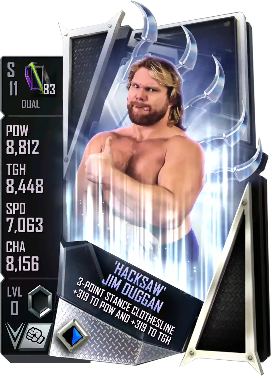 Dual, Jim Duggan, Standard Card from WWE Supercard