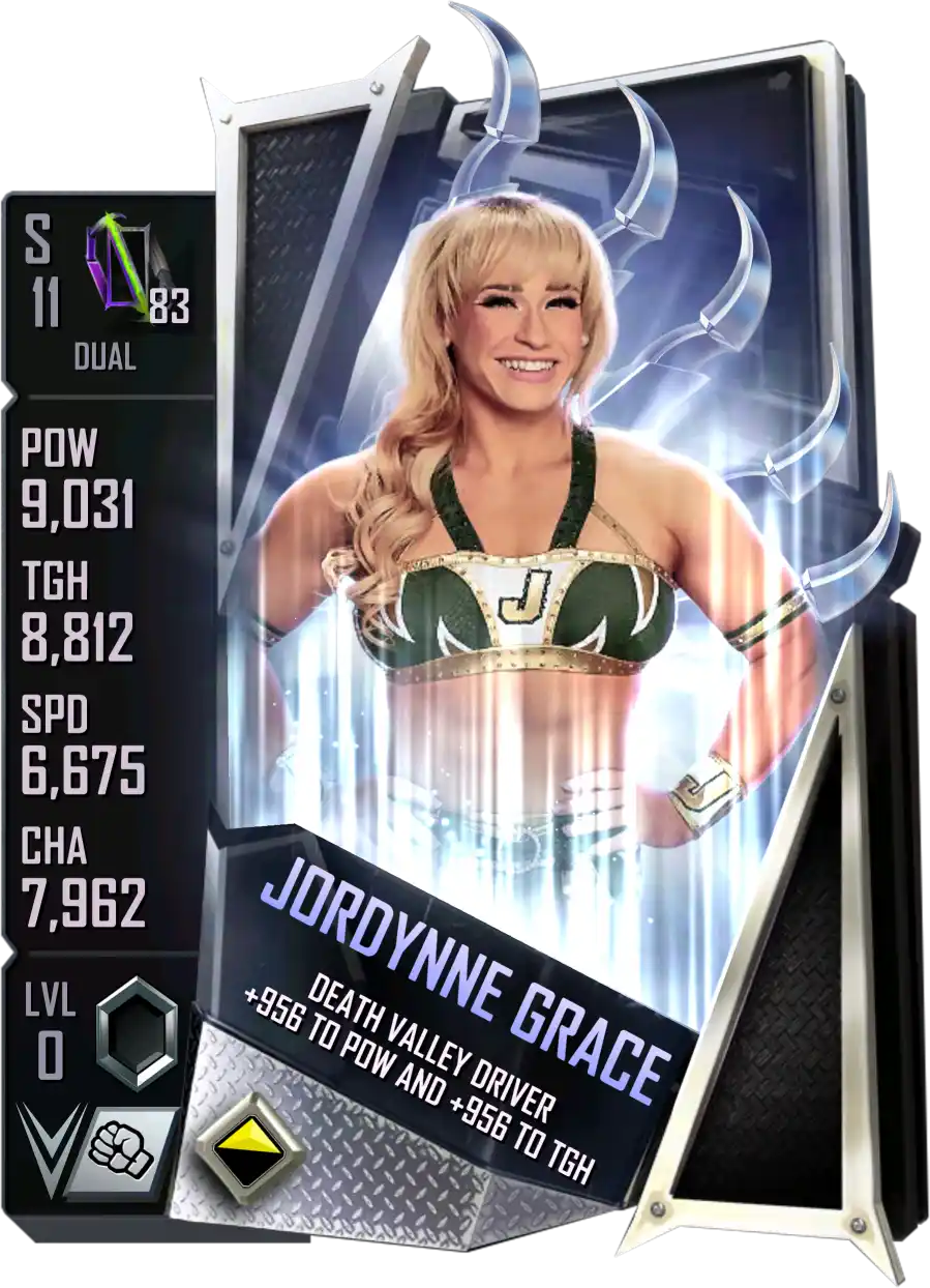 Dual, Jordyne Grace, Standard Card from WWE Supercard