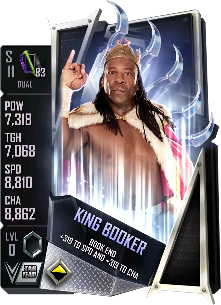 Dual, King Booker, Standard Card from WWE Supercard