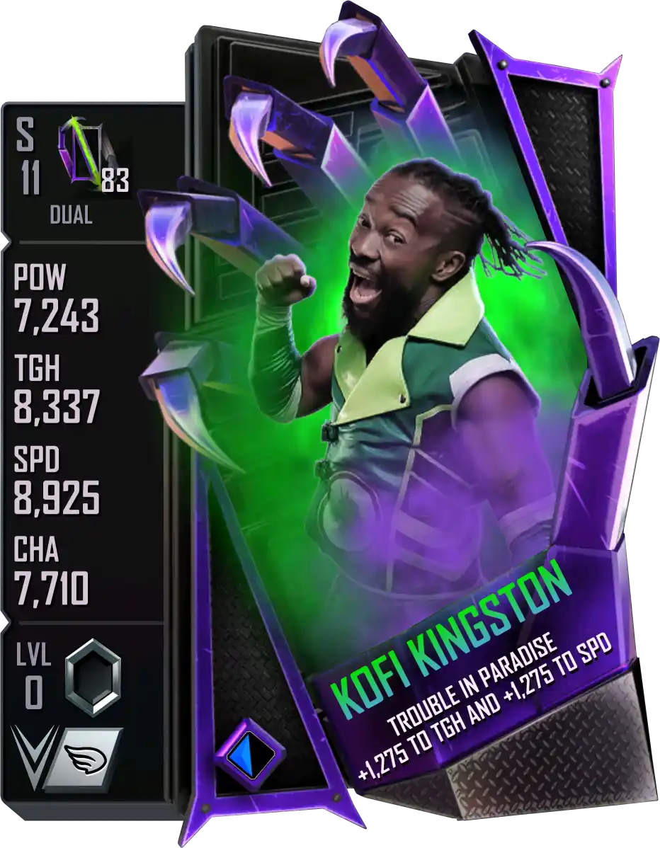 Dual, Kofi Kingston, Standard Card from WWE Supercard