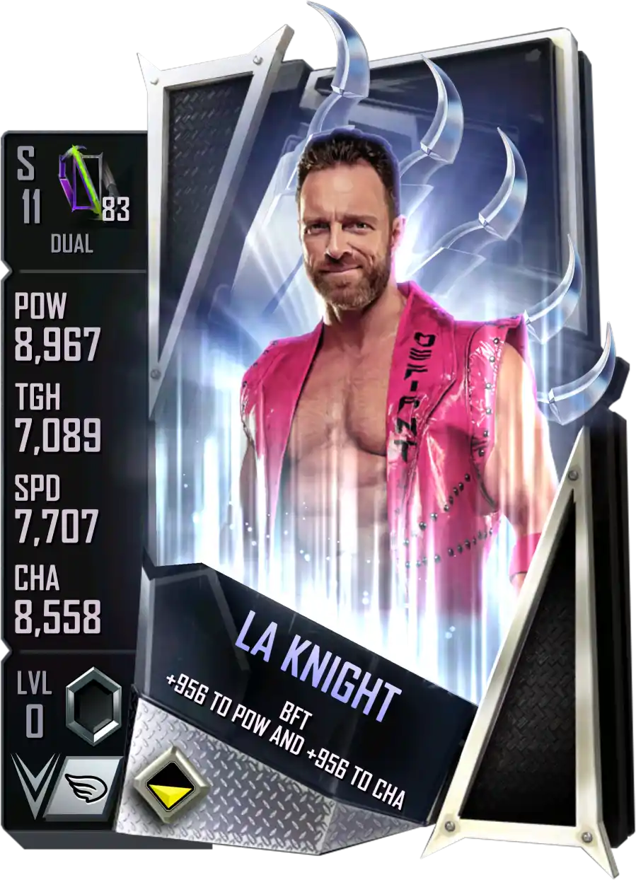 Dual, LA Knight, Standard Card from WWE Supercard