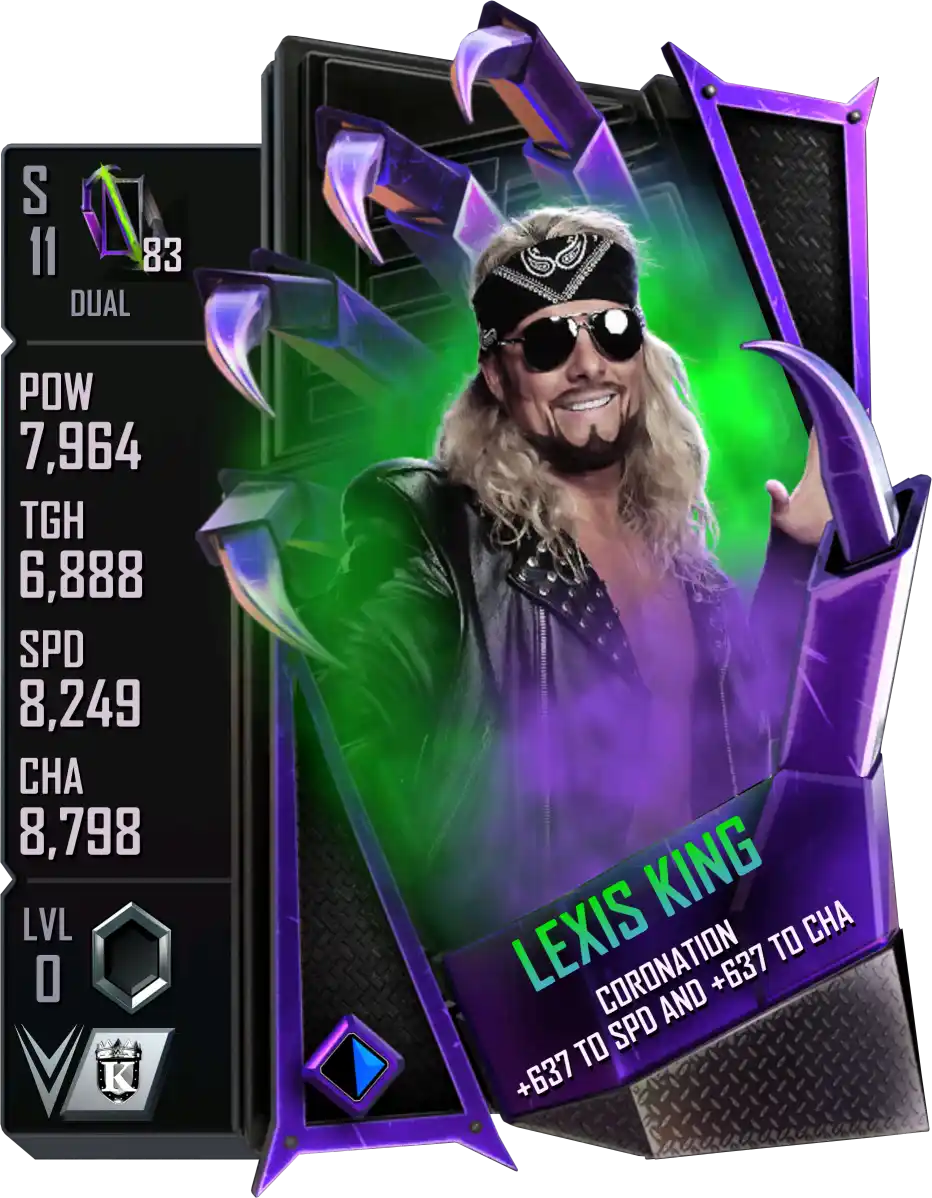Dual, Lexis King, Standard Card from WWE Supercard