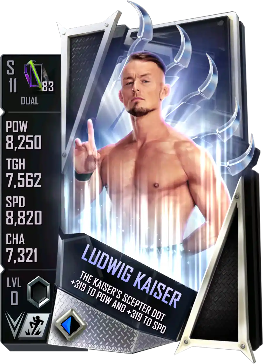 Dual, Ludwig Kaiser, Standard Card from WWE Supercard