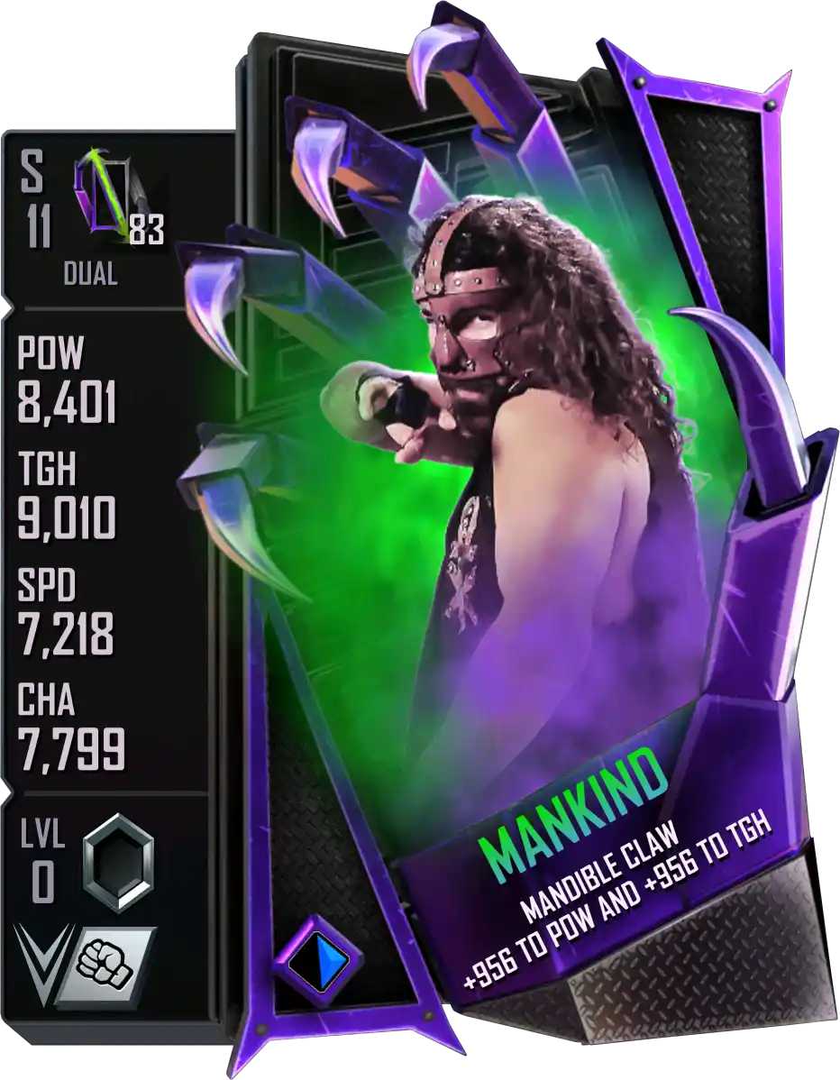 Dual, Mankind, Standard Card from WWE Supercard