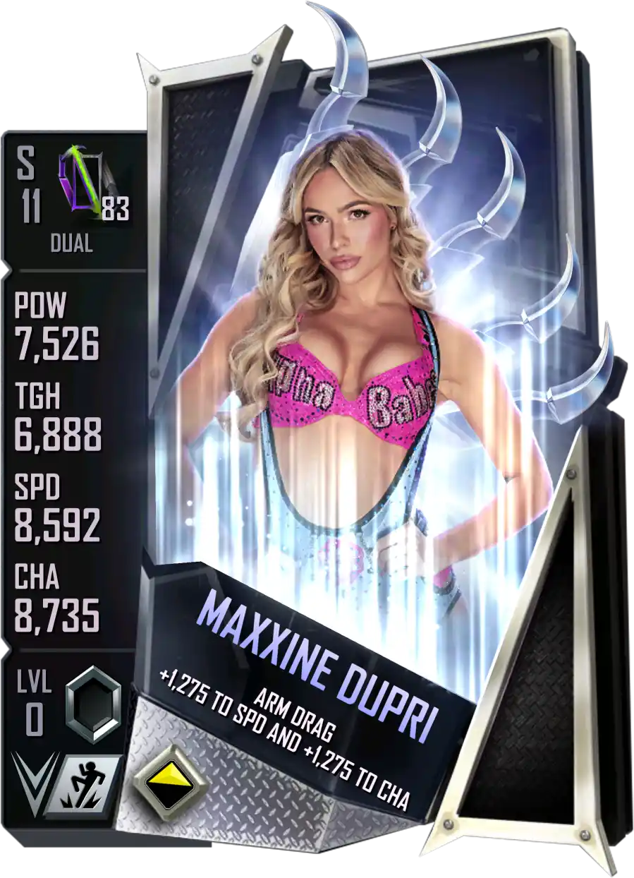Dual, Maxxine Dupri, Standard Card from WWE Supercard