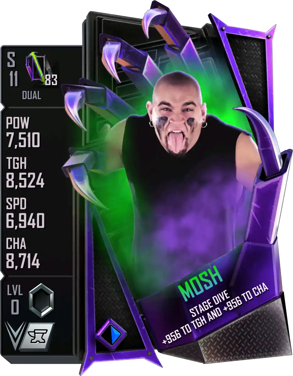 Dual, Mosh, Standard Card from WWE Supercard