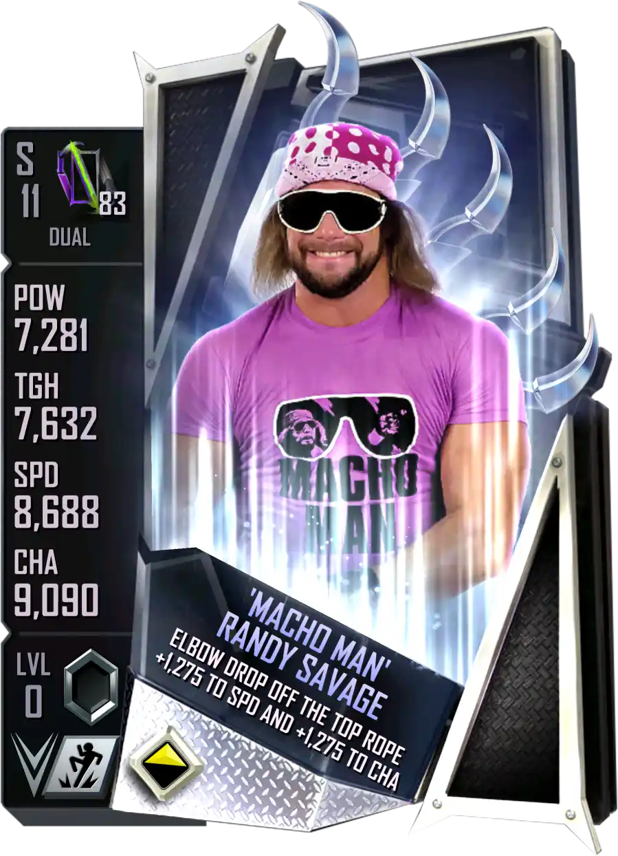 Dual, Randy Savage, Standard Card from WWE Supercard