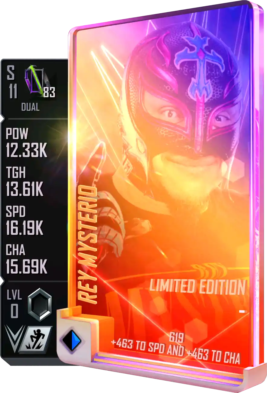 Dual, Rey Mysterio, LE (Limited Edition) Card from WWE Supercard