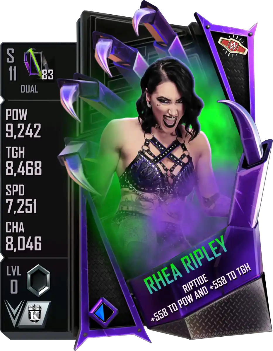 Dual, Rhea Ripley, Standard Card from WWE Supercard