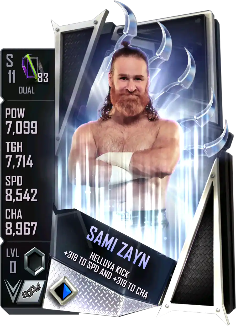 Dual, Sami Zayn, Standard Card from WWE Supercard