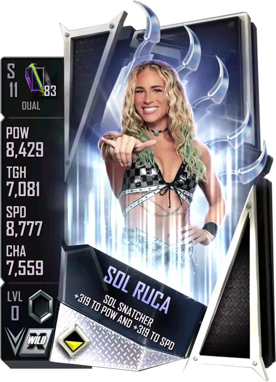 Dual, Sol Ruca, Standard Card from WWE Supercard
