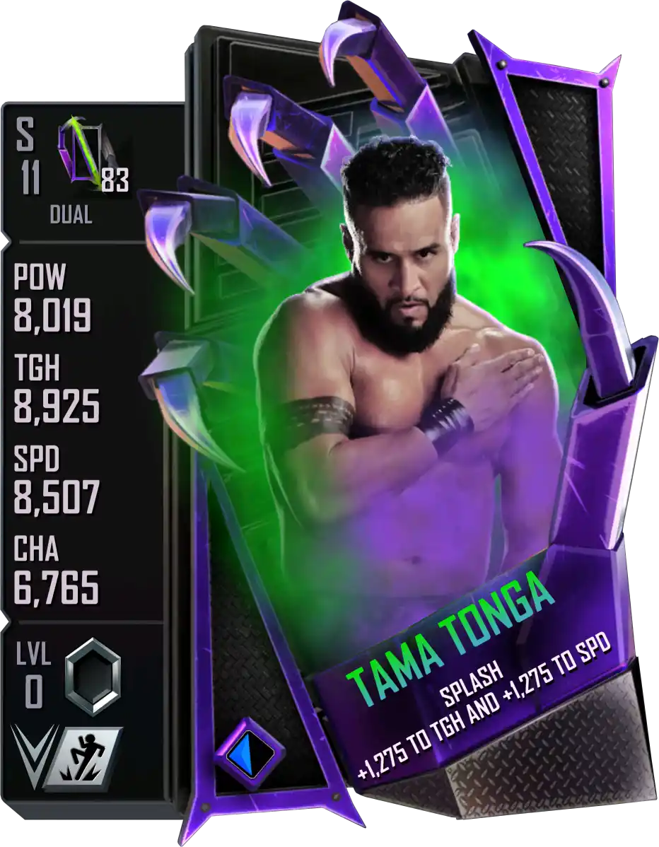 Dual, Tama Tonga, Standard Card from WWE Supercard