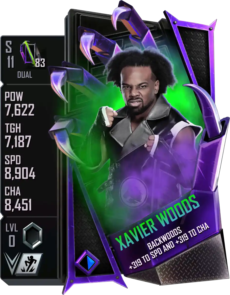 Dual, Xavier Woods, Standard Card from WWE Supercard