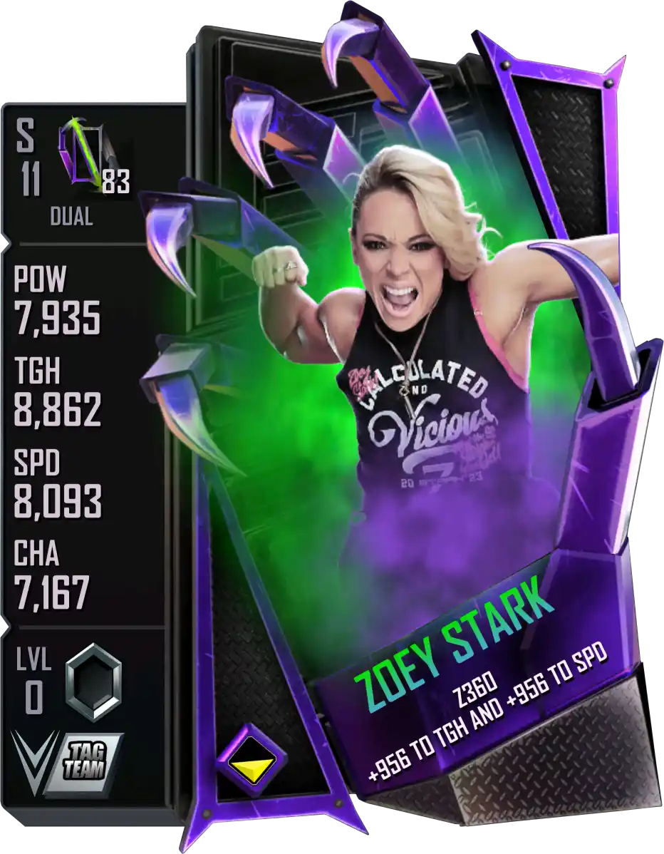 Dual, Zoey Stark, Standard Card from WWE Supercard
