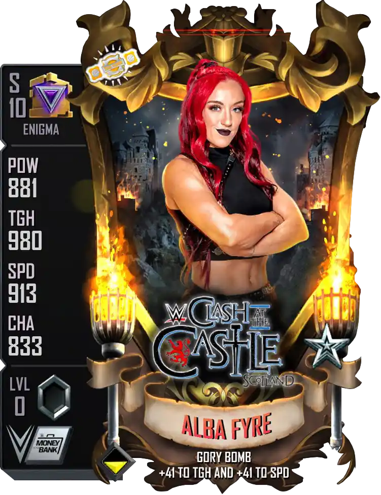 Enigma, Alba Fyre, Premium Live Event (PLE) card from WWE Supercard