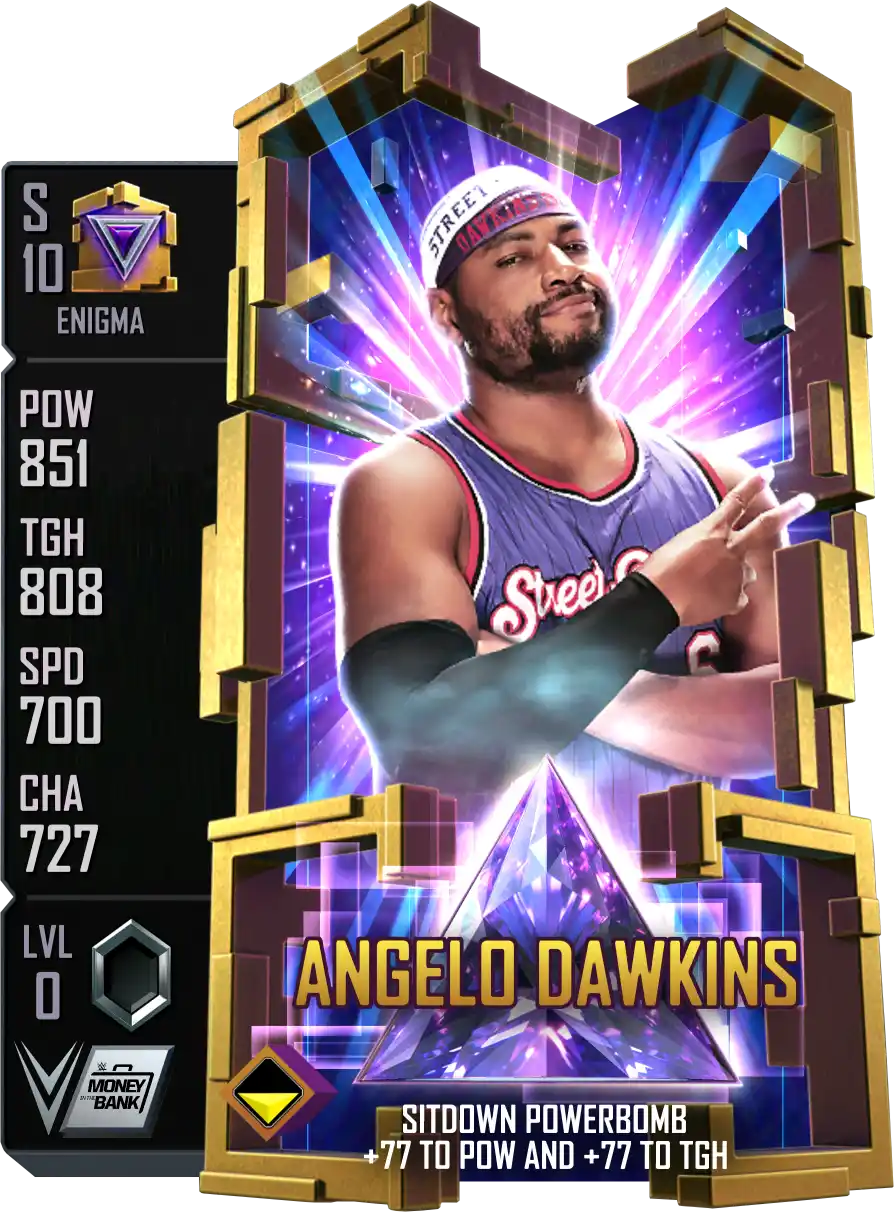 Enigma, Angelo Dawkins, Standard Card from WWE Supercard