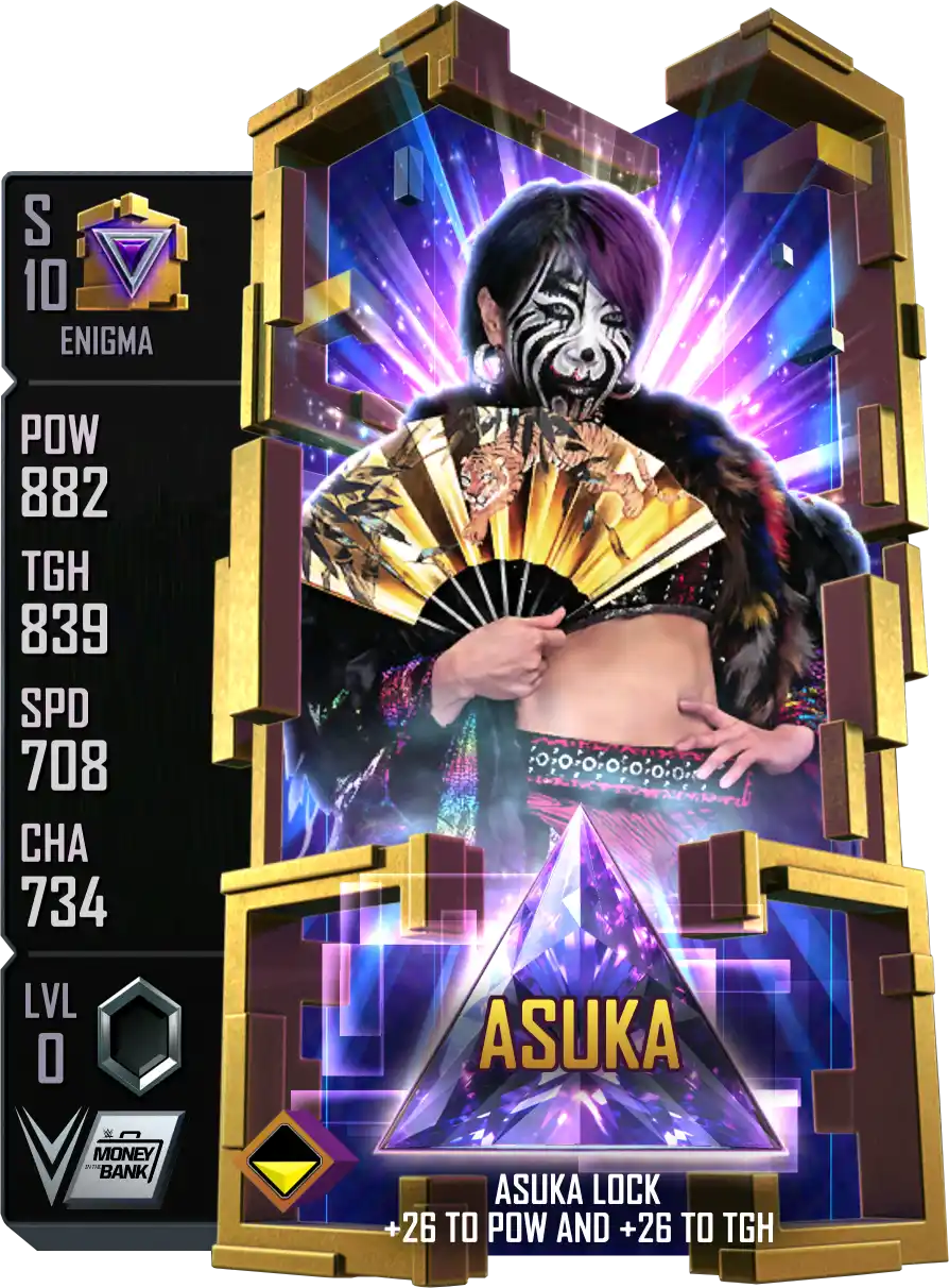 Enigma, Asuka, Standard Card from WWE Supercard