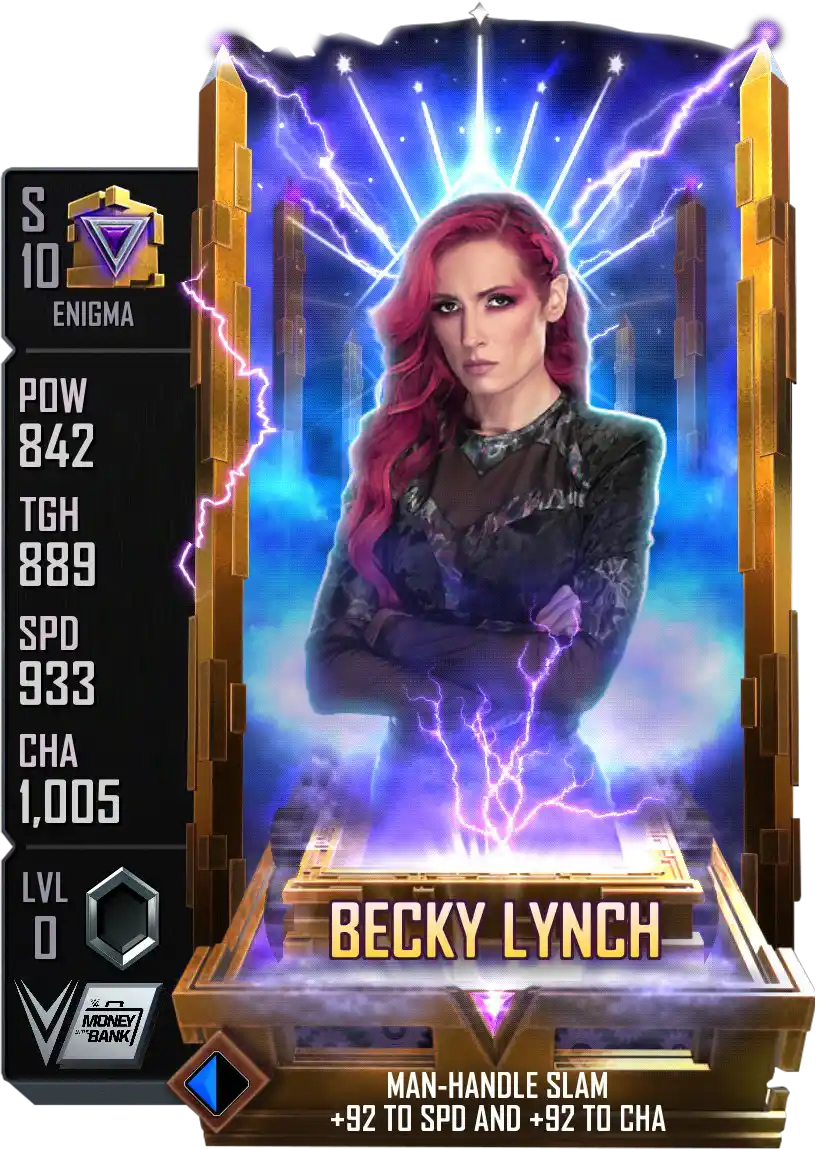 Enigma, Becky Lynch, Fusion card from WWE Supercard