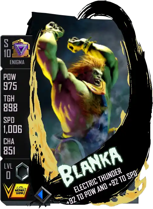 Enigma, Blanka, Special Edition card from WWE Supercard