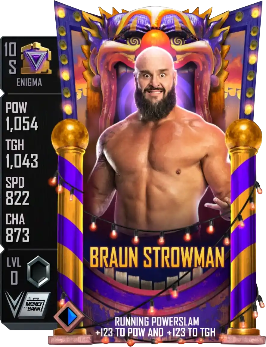 Enigma, Braun Strowman, PCC Ranked Event card from WWE Supercard