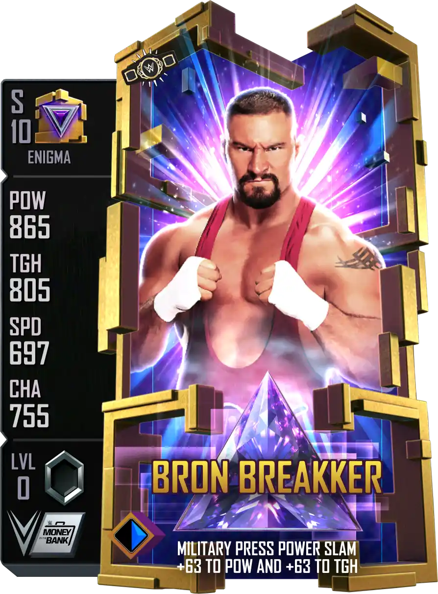 Enigma, Bron Breakker, Standard Card from WWE Supercard