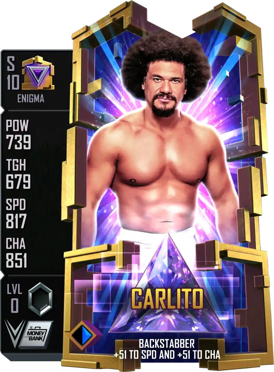 Enigma, Carlito, Standard Card from WWE Supercard