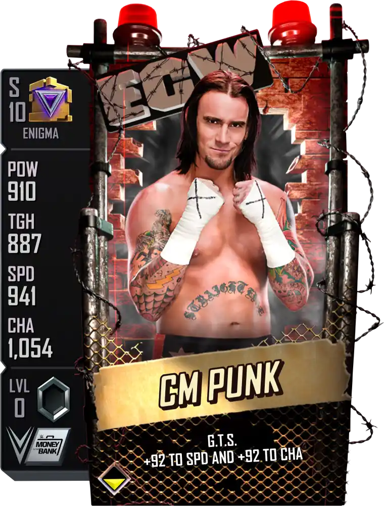 Enigma, CM Punk, Special Edition card from WWE Supercard