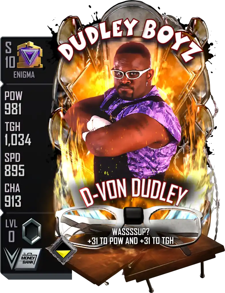 Enigma, D-Von Dudley, Special Edition card from WWE Supercard