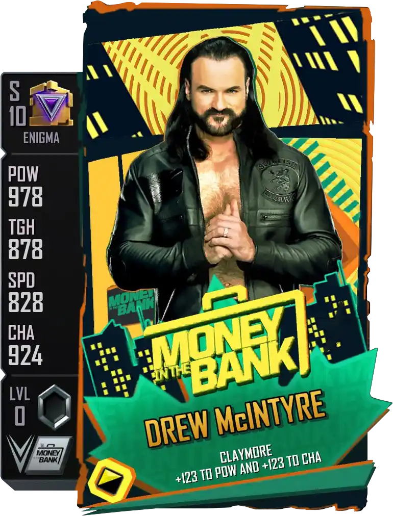 Enigma, Drew Mcintyre, Premium Live Event (PLE) card from WWE Supercard