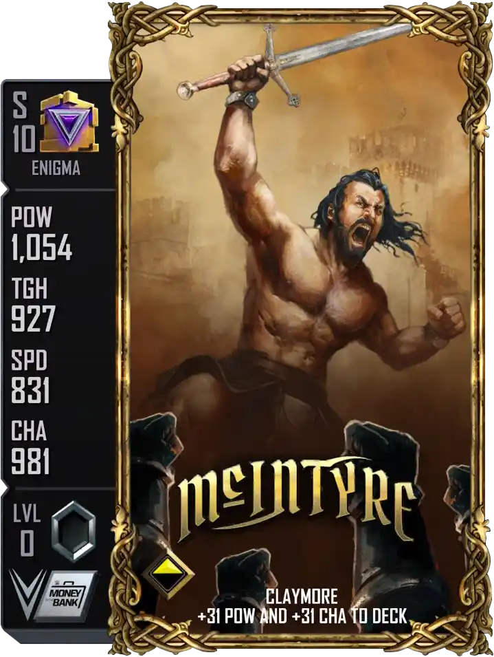 Enigma, Drew Mcintyre, Special Edition card from WWE Supercard
