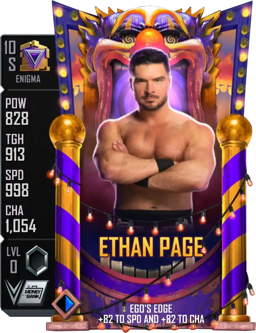 Enigma, Ethan Page, Fusion card from WWE Supercard