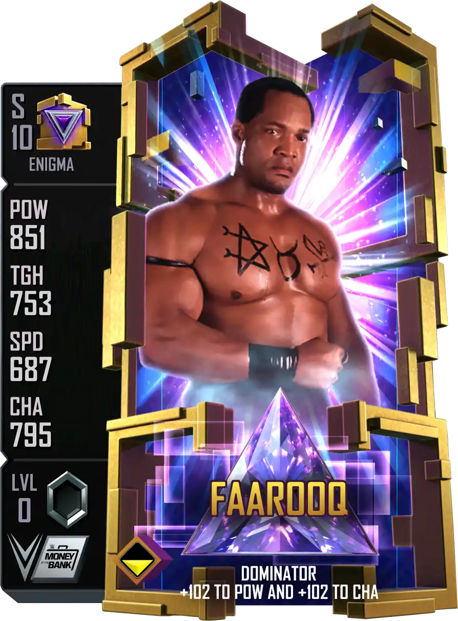 Enigma, Farooq, Standard Card from WWE Supercard