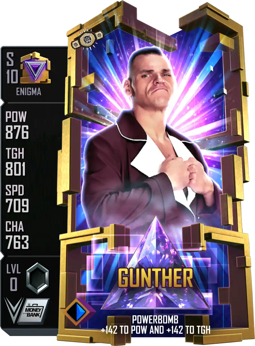 Enigma, Gunther, Standard Card from WWE Supercard
