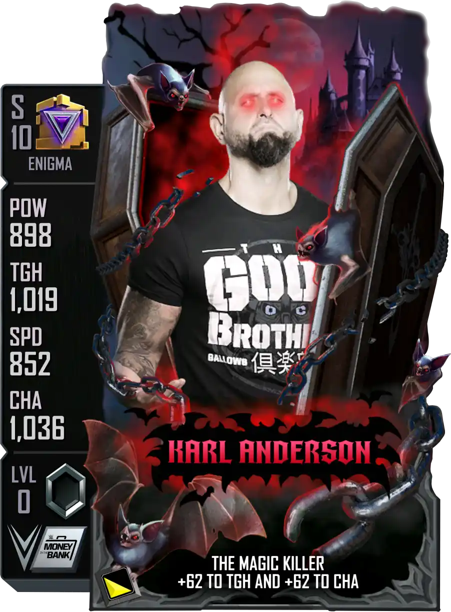 Enigma, Karl Anderson, Halloween Seasonal SE Special Edition Card from WWE Supercard