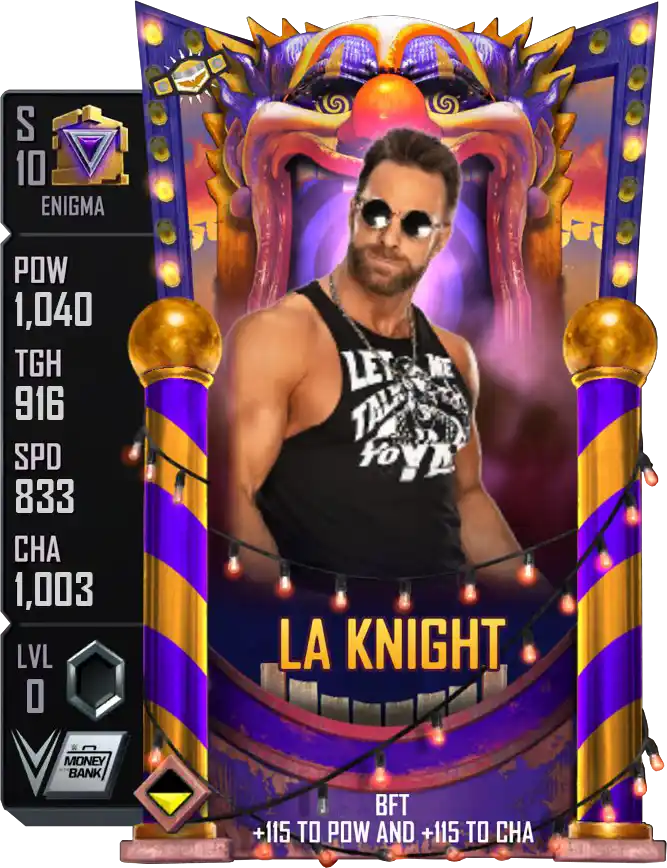 Enigma, La Knight, Fusion card from WWE Supercard