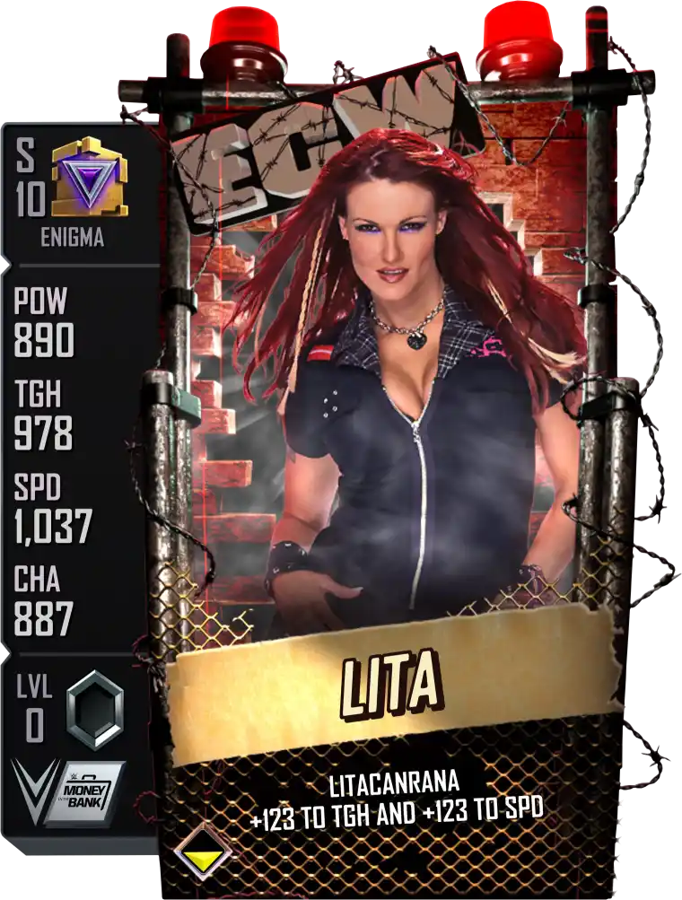 Enigma, Lita, Special Edition card from WWE Supercard