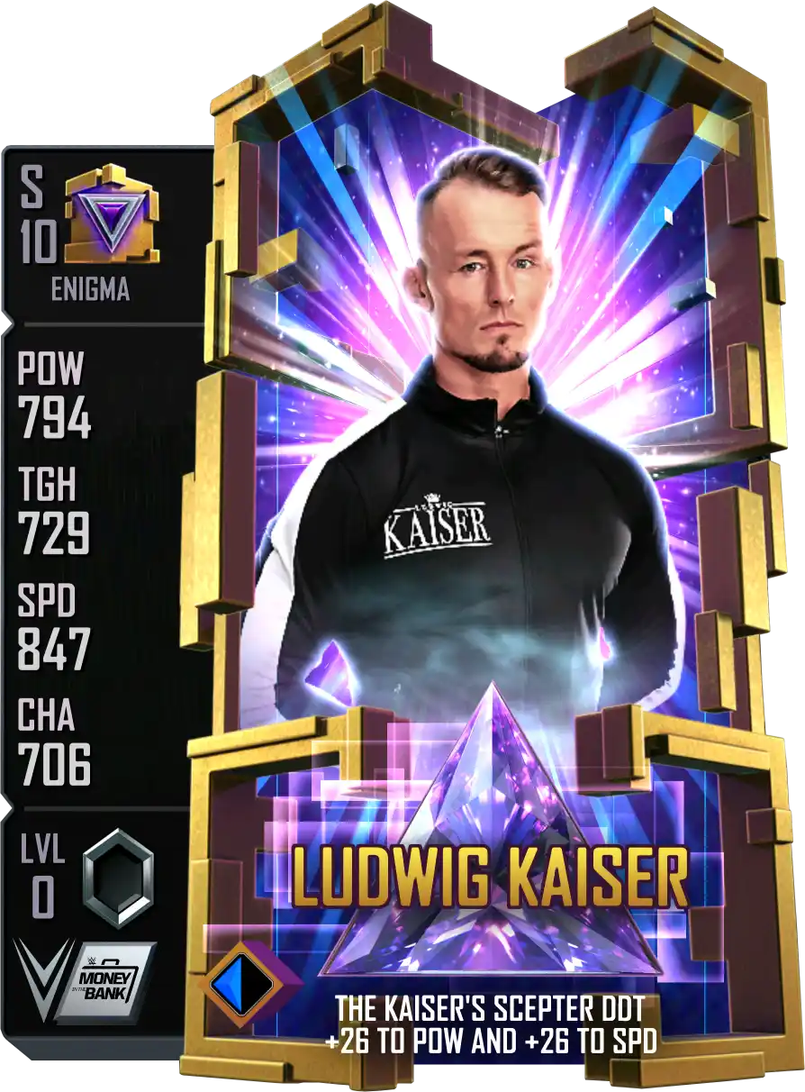 Enigma, Ludwig Kaiser, Standard Card from WWE Supercard