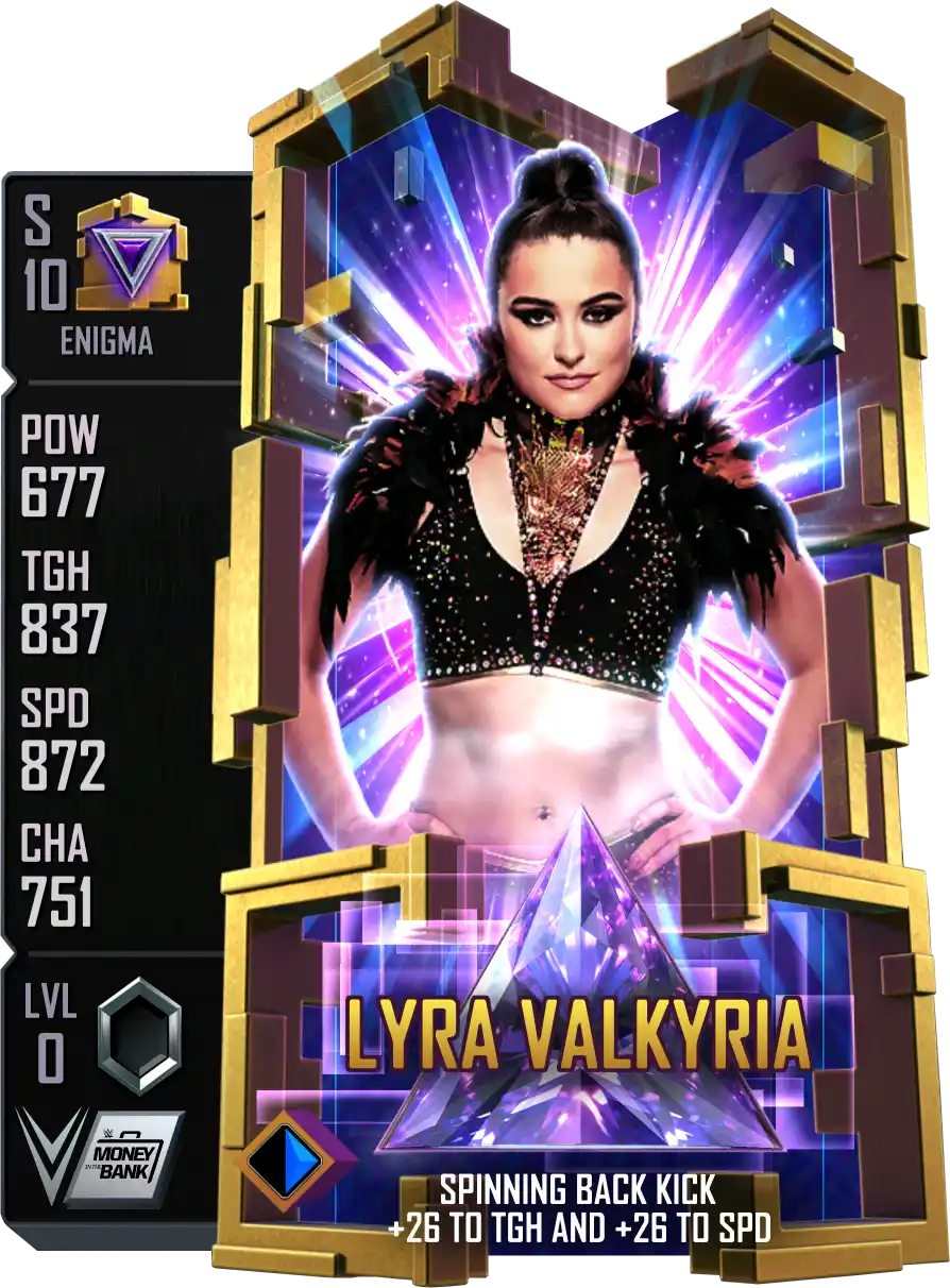 Enigma, Lyra Valkyria, Standard Card from WWE Supercard