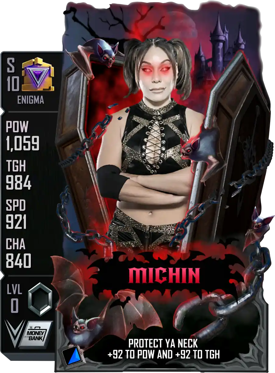 Enigma, Michin, Halloween Seasonal SE Special Edition Card from WWE Supercard