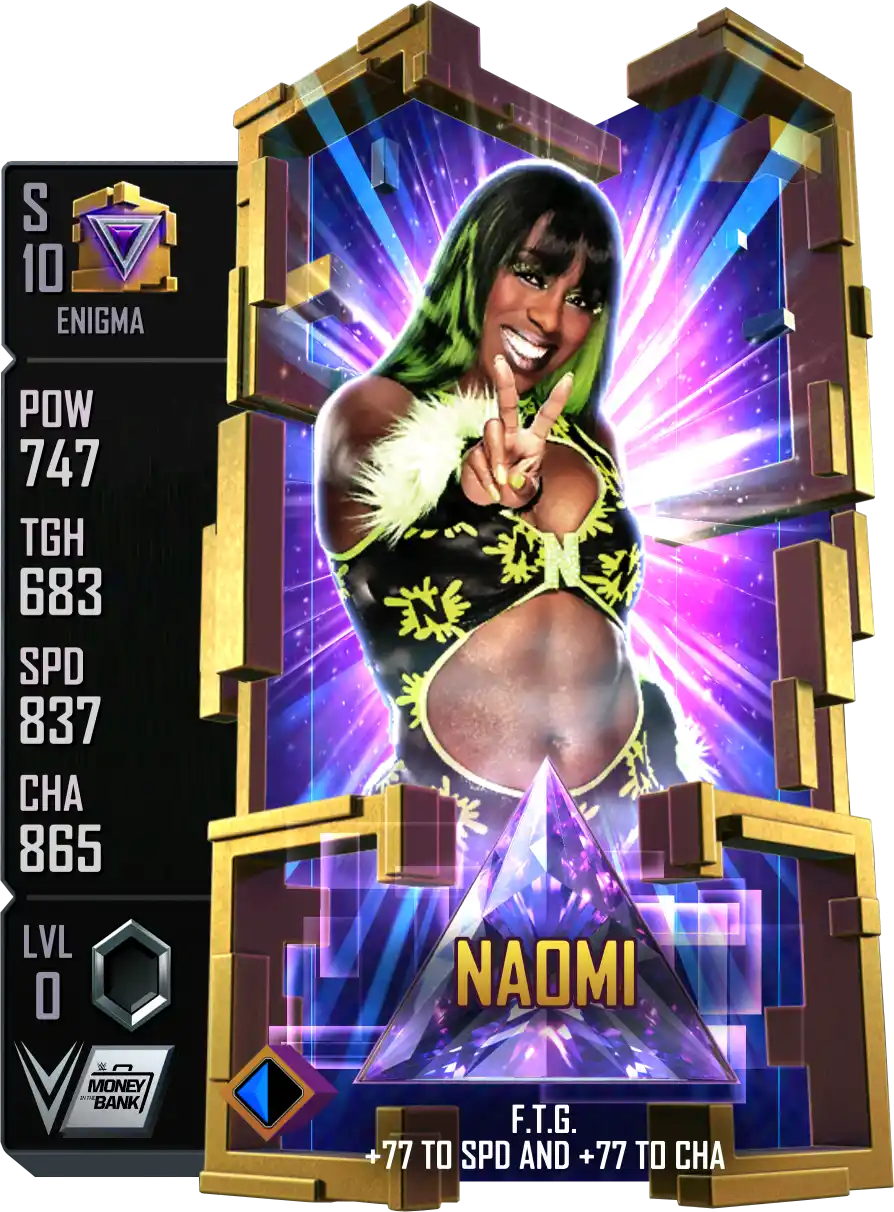Enigma, Naomi, Standard Card from WWE Supercard
