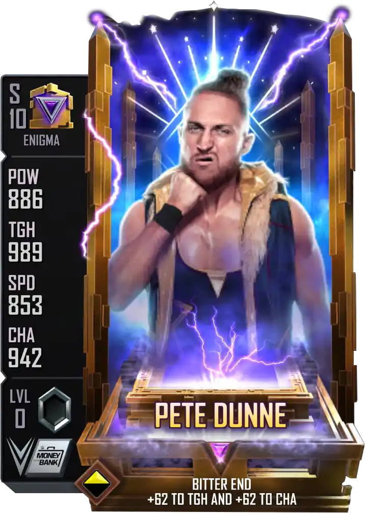 Enigma, Pete Dunne, Fusion card from WWE Supercard