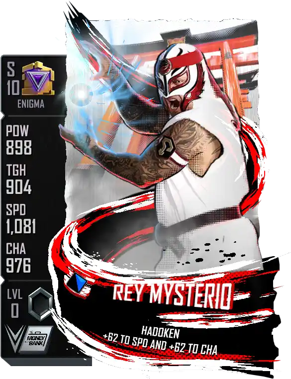 Enigma, Rey Mysterio, Special Edition card from WWE Supercard