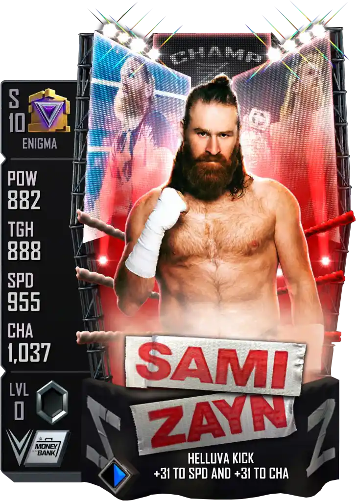 Enigma, Sami Zayn, Special Edition card from WWE Supercard