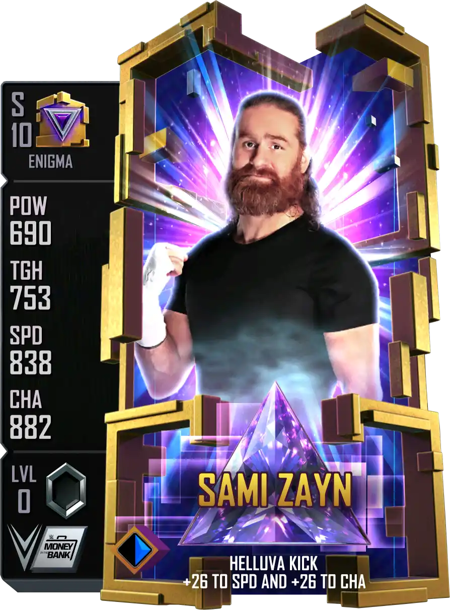 Enigma, Sami Zayn, Standard Card from WWE Supercard